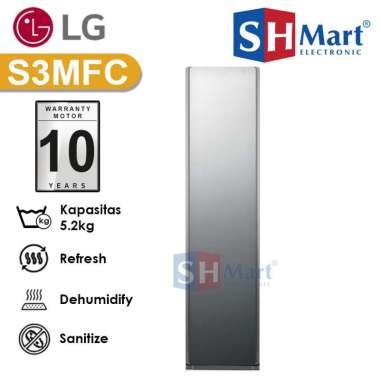 STYLER STEAM CLOTHING CARE LG S3MFC WITH TRUESTEAM™ & THINQ WIFI GARANSI RESMI