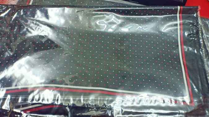 Scarf Leher Scarf Wanita Korea Dengan Motif Terbaru Dan Lucu - Hitam polkadot