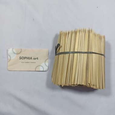 TUSUK SATE (1KG) AYAM KAMBING BAMBU BULAT RUNCING HALUS BERSIH PENTOL CILOK SOSIS DAGING TUSUKAN 100