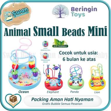 Beringin Toys Educational Cartoon Animal Small Beads Mini / Mainan Alur Kawat Kecil XDZ01 - Ocean