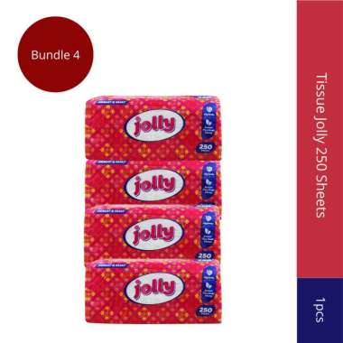 Tissue Jolly 250 Sheets Bundle 4