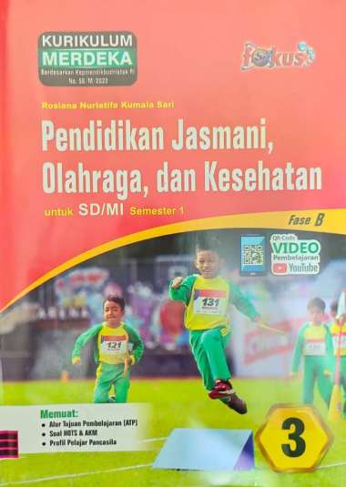 Buku LKS FOKUS SINDUNATA SD/MI Kelas 3 Merdeka Ganjil 2024/2025 - Original PJOK