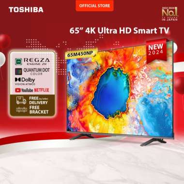 [FREE ONGKIR JABODETABEK] [FREE BRACKET] Toshiba TV 65" 4K UHD Smart TV - QLED Dolby Vision Atmos VR