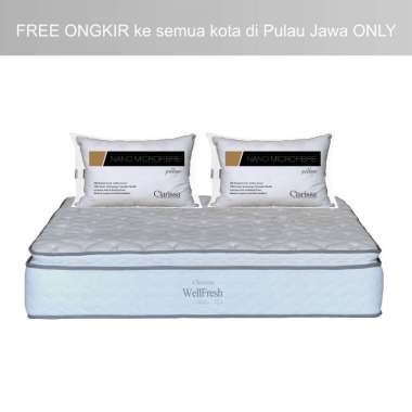 Blibli Deals 4 - Kasur WellFresh 180x200 + 2 Bantal Nano Microfiber Basic