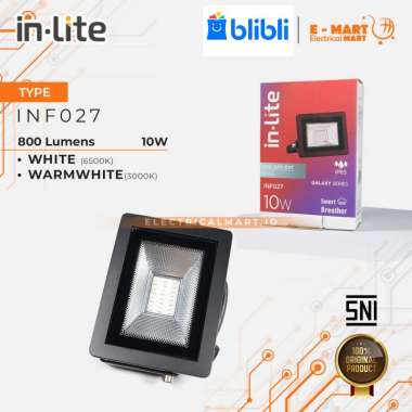 In-Lite LED Floodlight Lampu Tembak Sorot / LED Outdoor inLite GARANSI 100W PUTIH
