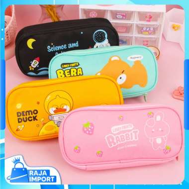 Raja Import S5832 Tempat Pensil Resleting Lucu / Pencil Case Cartoon / Tempat Pensil Model Terbaru /