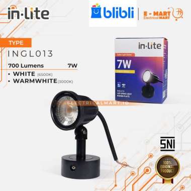 INLITE Lampu LED Sorot Tempel Plafon 7W Taman OUTDOOR 7 Watt INGL013 KUNING