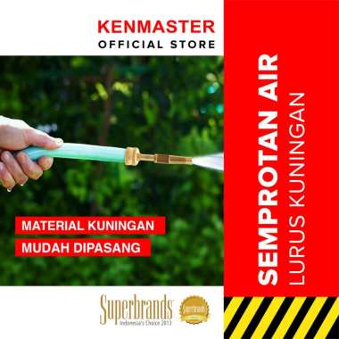 KENMASTER Lurus Kuningan Semprotan Air -