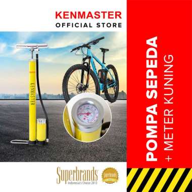 KENMASTER Meter Pompa Sepeda - Kuning -