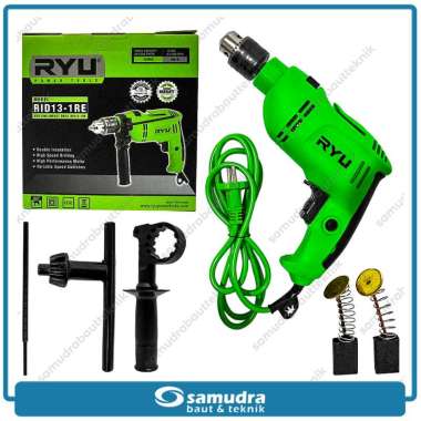 Ryu RID 13-1 RE Tekiro Impact Drill Mesin Bor Listrik Beton Hijau