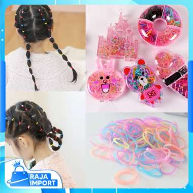 Raja Import F5383 Karet Ikat Rambut Anak / Karet Rambut Anak / Karet Rambut Elastis / Kuncir Rambut 