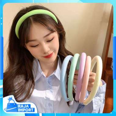 Raja Import F6115 Bando Busa Kain Wanita / Korean Style Cloud Headband / Bandana Fashion Soft Colour