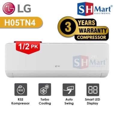 AC LG 1/2 PK STANDARD NON INVENTER 05TN4 05 TN4 R32 370WATT (MEDAN)
