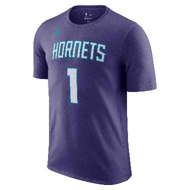 NIKE Men Basketball Lamelo Ball Charlotte Hornets Statement Edition Jordan NBA T-shirt Basket [DV5764-571]