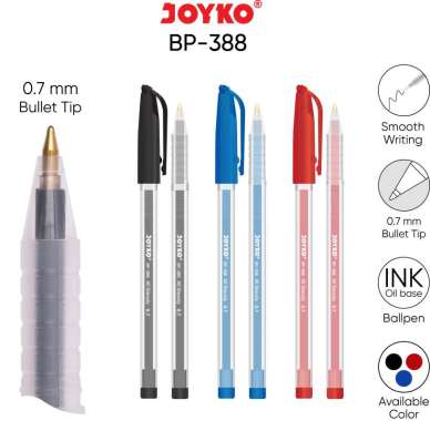 Ball Pen Pulpen Pena Joyko BP-388 All Steady 0.7 mm Blue
