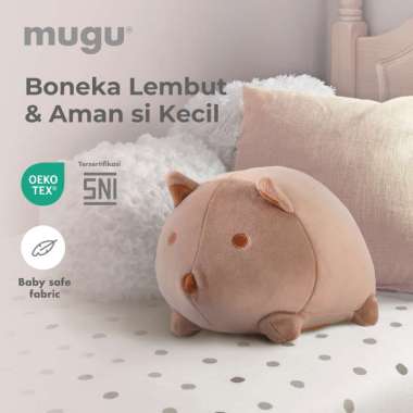Mugu Stuffed Doll - Boneka Mainan Bayi Anak, Warna Alexi