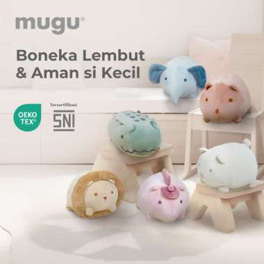 Mugu Stuffed Doll - Boneka Mainan Bayi Anak, Warna Elio