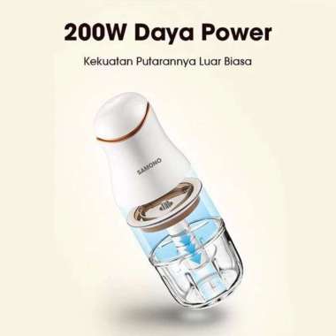 Samono Food Processor Chopper Mini Kaca Blender Capsul Portable Multifungsi Samono SW099