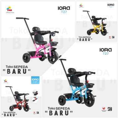 TB - Sepeda Roda 3 Tricycle PMB IORA T27 Pink