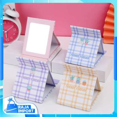 Raja Import C5379 Cermin Rias Model Notebook / Cermin Kaca Rias Lipat Sedang / Folding Mirror Portab