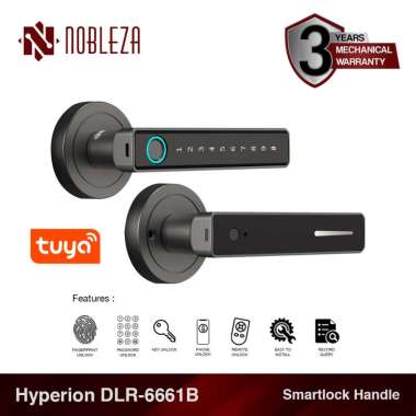 NOBLEZA Hyperion Rossete Smartlock Digital Handle Lock Smart Home Door Fingerprint App