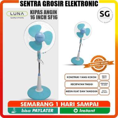 Kipas Angin Berdiri 16 Inch SF-16 / LUNALIFE 16 Inch SF16 STAND FAN LUNALIFE SF-16 16" termurah mura