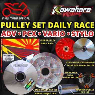 PULLEY SET PULLY RUMAH ROLLER KAWAHARA RACING ADV PCX SYTLO VARIO 125 150 160 FI ESP OLD NEW LED KZR