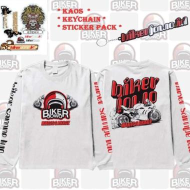 Bikerjowo Bogor X Magic Garage Paket Kaos + Keychain + Sticker Pack S