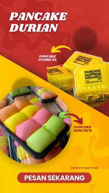 Pancake Durian Mini Premium Asli Medan isi 8 (with cream) Grosir Asli PANCAKE XL NON CREAM 1PC