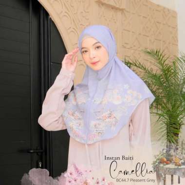 Hijabwanitacantik - Instan Baiti Camellia | Hijab Instan | Jilbab Instan Pleasant Grey