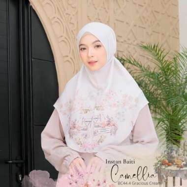 Hijabwanitacantik - Instan Baiti Camellia | Hijab Instan | Jilbab Instan Gracious Cream