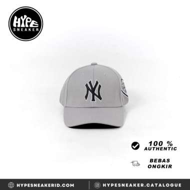 Topi MLB NY BLACK YANKEES OUTLINE WHITE GREY CAP 100% ORIGINAL