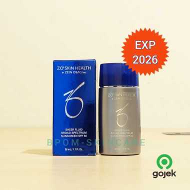 Obagi ZO Sheer Fluid Broad Spectrum Sunscreen SPF 50 Mineral/Physical Sunblock For All Skin