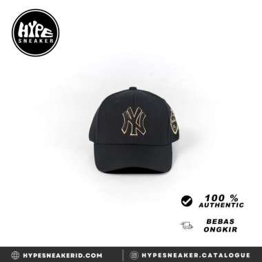 Topi MLB NY YANKEES OUTLINE GOLD BLACK CAP 100% ORIGINAL