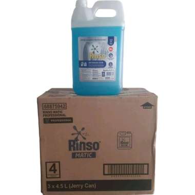 Paket 3 Drigen Rinso 4,5 L Detergen Matic Professional Laundry Kartonan
