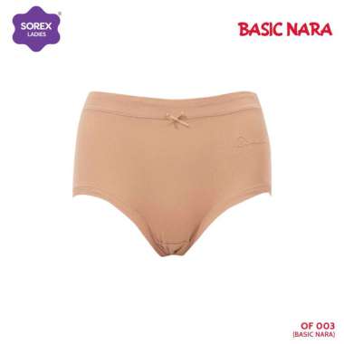 (PILIH WARNA) Sorex Celana Dalam Wanita Basic Midi Nara Super Soft CD OF 003 Cokelat Tua M