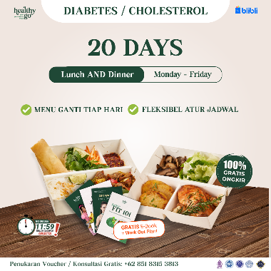 Diabetes & Kolesterol - 20 DAYS Lunch AND Dinner (Monday - Friday)