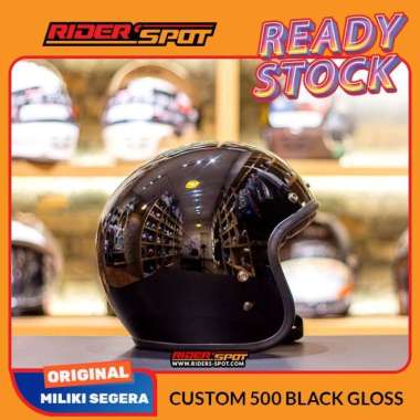 Bell Bell Custom 500 Helm Half Face - Glossy Black M