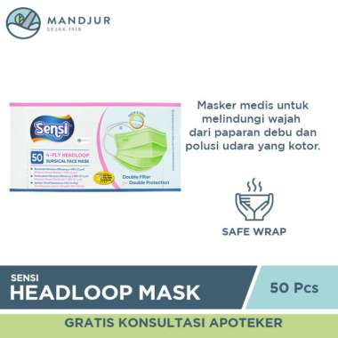 Sensi Masker Headloop Masker Pelindung Wajah [50 pcs]