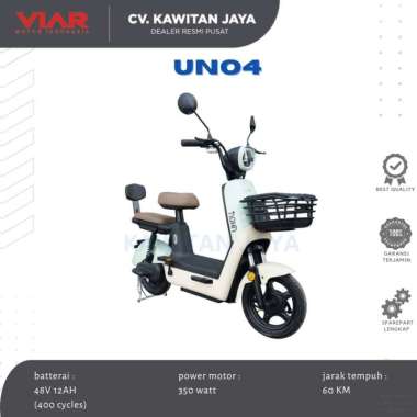 SEPEDA LISTRIK VIAR UNO4 - GARANSI RESMI VIAR BIRU