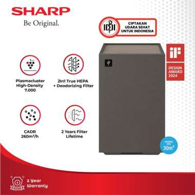 Sharp Air Purifier Purefit Mini FP-S40Y-T (Brown) – Plasmacluster + TRUE HEPA FILTER 30m2