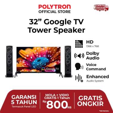 POLYTRON Smart Cinemax Google TV 32 inch PLD 32TG9055