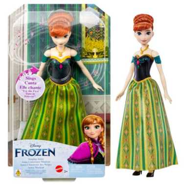 Disney Frozen Singing Anna Doll, Sings “For The First Time in Forever” HLW56