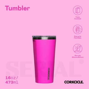 CORKCICLE Tumbler 16oz - Miami Pink