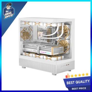 CASING PC DIGITAL ALLIANCE N30X MATX INCLUDE 3 FAN WHITE