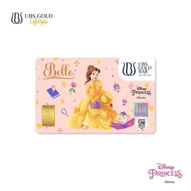 UBS Gold Logam Mulia Disney Princess Belle 1 Gr