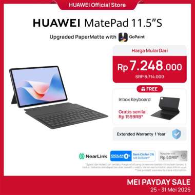 HUAWEI MatePad 11.5"S PaperMatte Edition Tablet [8+256GB] | NearLink Accessories | GoPaint | PC-leve
