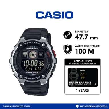 CASIO Jam Tangan Pria [AE-2000W-1BVDF/Original] Black