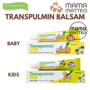 TRANSPULMIN Baby Kids Balsam 10gr / Balsem Napas Bayi Anak / TRANSPULMIN BANDUNG 10gr KIDS Transpulm