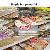 One Two Cups Food Pan Stainless Steel Wadah Makanan - Tahan Korosi, Higienis, Kokoh - GN-201 IH